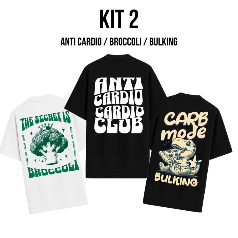 KIT 3 Camisetas Oversized BZN